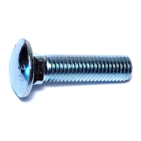 Midwest Fastener 5/8"-11 x 2-1/2" Zinc Plated Grade 2 / A307 Steel Coarse Thread Carriage Bolts 25PK 01164